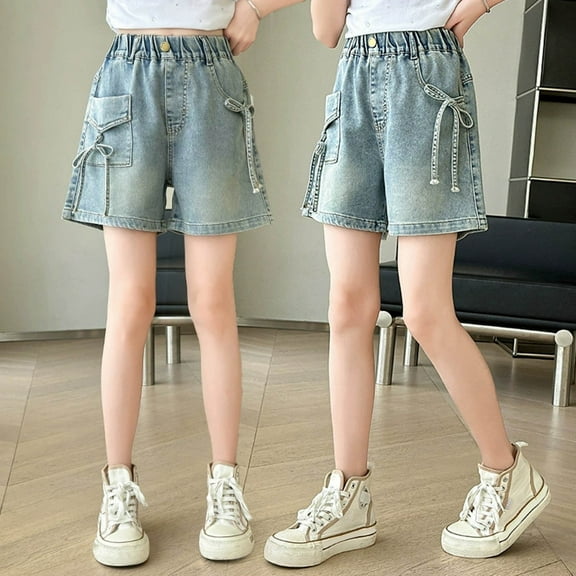 Tween Girls Denim Shorts Jeans for Girls High Waist Denim Shorts Summer Outfits for Girls Girls Shorts Size 11-12 Years