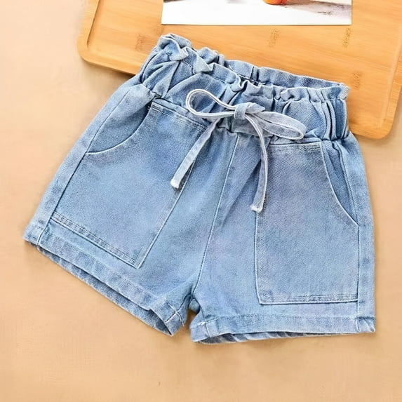 Tween Girls' Denim Shorts Teen Girl Jeans High Waisted Denim Shorts Toddler Summer Clothes Girl Clothes 11-12 Years