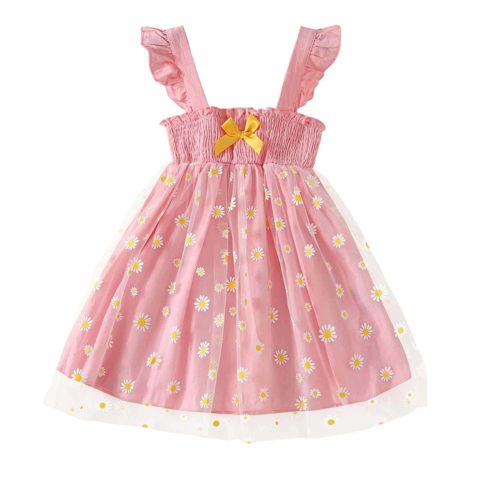 Tween Girls Dresses Size 1824 Months Halter Small Daisy Mesh Dress