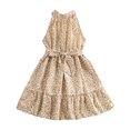 thumbnail image 1 of Tween Girls Dresses Size 3 Years-4 Years Floral Dresses Summer Outfits Casual Halter Sleeveless Cute Short Sun Dresses Play Dress, 1 of 9