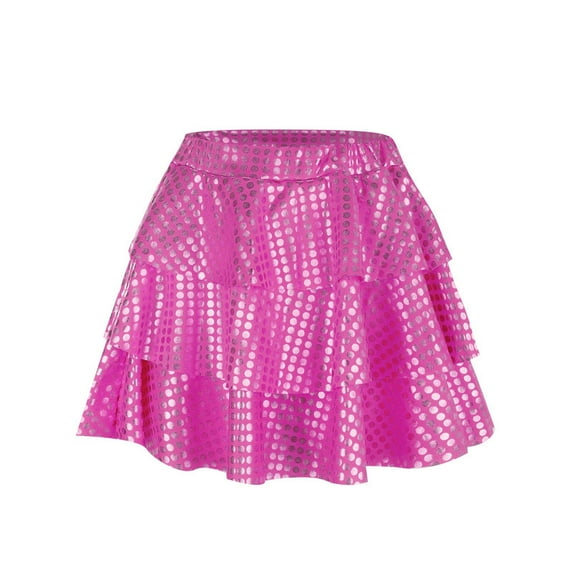Tween Girls Dresses Size 3 Years-4 Years Year'S Day Choir Skirt Polka Dot Sequin Cake Skirt Pleated Skirt Princess Princess Birthday Stuff Play Dress