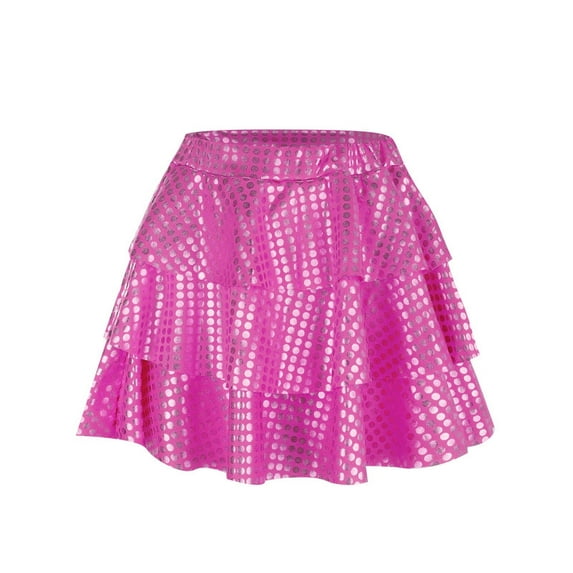 Tween Girls Dresses Size 4 Years-5 Years Year'S Day Choir Skirt Polka Dot Sequin Cake Skirt Pleated Skirt Princess Princess Birthday Stuff Summer Dress