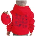 thumbnail image 1 of Tween Girls Hoodies Sweatshirts Soft Pullover With Hood Casual School Outdoor Clothing Red Size 11-12T, 1 of 7