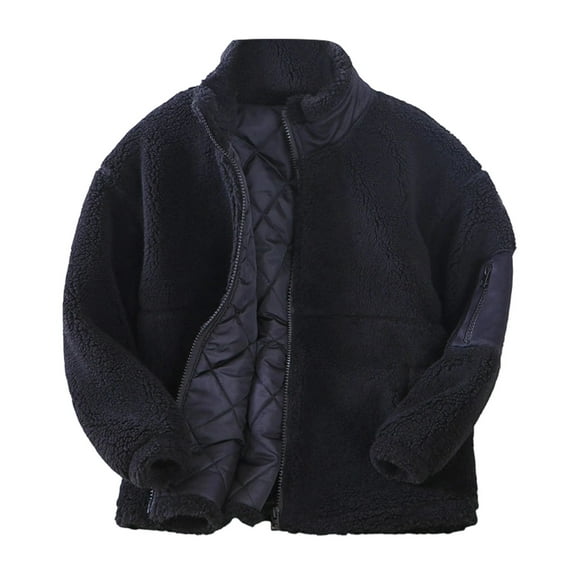 Tween Girls Jacket Warm Winter Coat Soft Outerwear Thickened Kids Padded Jacket Clothes Black Size 10-11T