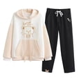 thumbnail image 1 of Tween Girls Outfits & Sets 2 Piece Casual Hoodie Pants Set Fashion Loose Fit Sportswear Girls, 1 of 6