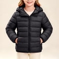 thumbnail image 1 of Tween Girls Puffer Jacket Hooded Lightweight Winter Coat Zip Up Quilted Outerwear Windproof Warm Fall Parka with Pockets for Kids Cold Weather School Everyday Wear, Size 11-12, 1 of 7