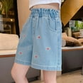 thumbnail image 1 of Tween Girls' Shorts Pull On Jeans High Waisted Denim Shorts Toddler Girls Summer Clothes Girls' Fashion 11-12 Years, 1 of 8