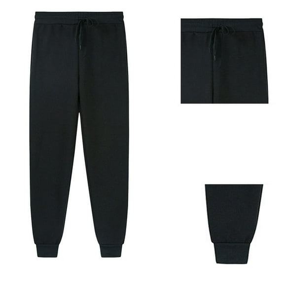 Tween Boys Sweatpants Girls Athletic Pants with Pockets Drawstring Trousers Girls Black Sweatpants Boys Pants Size 10-11 Years