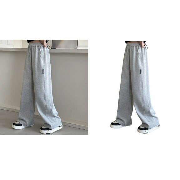 Tween Boys Sweatpants Jogger Pants for Girls with Pockets Drawstring Basic Boys Grey SweatPants 12-13 Years