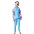 thumbnail image 1 of Tween Girls Swimsuits Two Piece Rash Guard Full Coverage Long Sleeve Swim with Skirt Friendly Beachwear Swimwear 2-3 Years, 1 of 5