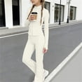 thumbnail image 1 of Tween Girls Tracksuit 2 Piece Sport Outfit Full Zip Up Long Sleeve Jacket And Flare Pants Set Active Yoga Clothes Workout Athletic Sweatsuit Apparel Suit, 1 of 7