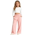 thumbnail image 1 of Tween Girls Trendy Clothes Baggy Tween Girls Sweatpants School Athletic Pants with Pockets Size 6-15 Years, 1 of 5