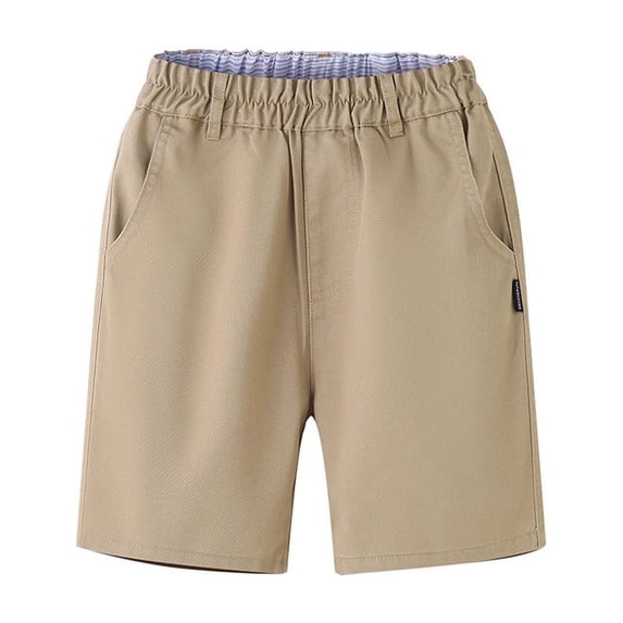 Tween Girls Uniform Khaki Summer School Uniform for Girls Boys Soccer Shorts 11-12 Years