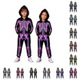 thumbnail image 1 of Tween Halloween Costume Girl Boy Long Sleeve Zip Up Hooded Romper Jumpsuit Holiday Outfit, 1 of 5