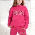 thumbnail image 1 of Tween Kids Sweatsuit Set for Girls 2PC Long Sleeve Hot Pink Pullover Hoodie Sweatshirt and Jogger Sweatpants Warm Fall Winter Clothes Tween Clothes 12-13 Years, 1 of 6