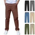 thumbnail image 1 of Tween School Uniform Adjustable Waist Dress Pants with Pockets Relaxed Fit Boy Pants 12-13 Years, 1 of 6