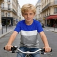 thumbnail image 1 of Tween Shirts Boys Short Sleeve T-Shirt Round Neck Boys Summer Tops Soft Casual Shirts for Tween 10-11 Years, 1 of 5