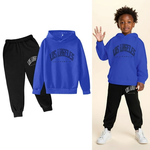 Tween Sweatsuit Set for Girls,2PC Long Sleeve Letter Pattern Basic Hoodie and Sweatpants Warm Fall Winter Clothes 13-14 Years Girls Clothes