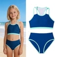 thumbnail image 1 of Tween Swimsuits Double Strap 2 Piece Girls Bathing Suit with Chest Pad Swim Suits for Tweens 11-12 Years, 1 of 5