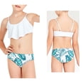 thumbnail image 1 of Tween Swimsuits for Girls Ruffled 2 Piece Bathing Suits with Chest Pad Girls Bathing Suits Size 11-12 Years, 1 of 8