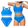 thumbnail image 1 of Tween Two Piece Swimsuit Girls Quick Dry Girls Bikinis with Chest Pad Swim Suits for Tweens 12-13 Years, 1 of 5