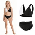 thumbnail image 1 of Tween Two Piece Swimsuits Quick Dry Bathing Suits with Chest Pad Swimsuit for Tween Girls 11-12 Years, 1 of 4