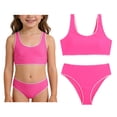 thumbnail image 1 of Tween Two Piece Swimsuits Quick Dry Girls Swim Suit with Chest Pad Girls Swimsuit Size 10-11 Years, 1 of 7