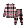thumbnail image 1 of Tween grils pajamas toddler two piece pajamas boys pajamas warm toddler long sleeve pajamas Grid thermal underwear girls 11-12 Years pajamas Cute&nbsp;Boy Girl&nbsp;Clothing, 1 of 2
