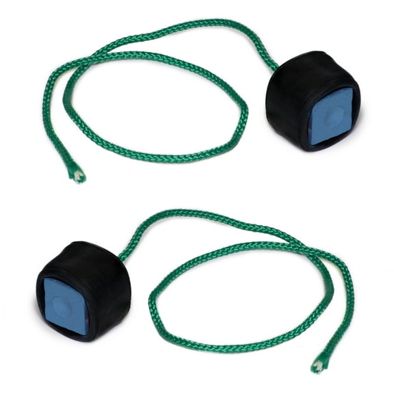 Tweeten Rubber Covered Metal Grip Pool Billiard Table Chalk Holder with Chalk & Cord, Pack of 2