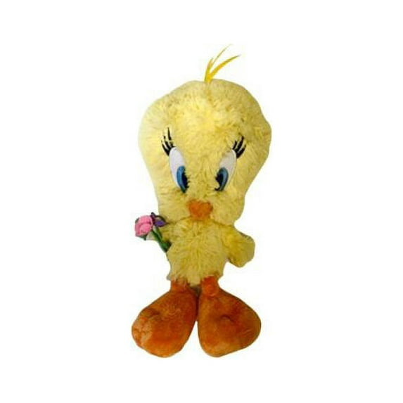Tweety Bird 16" Plush Holding Flowers Bouquet Valentine Easter Spring Doll New