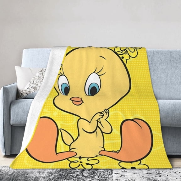 Tweety-Bird Blanket, Soft Flannel Throw Blanket Super Soft Lightweight Cozy Blankets Travel Throw Blanket Bedding And Sofa For All Season For Adults Kids Teens 40"X30"