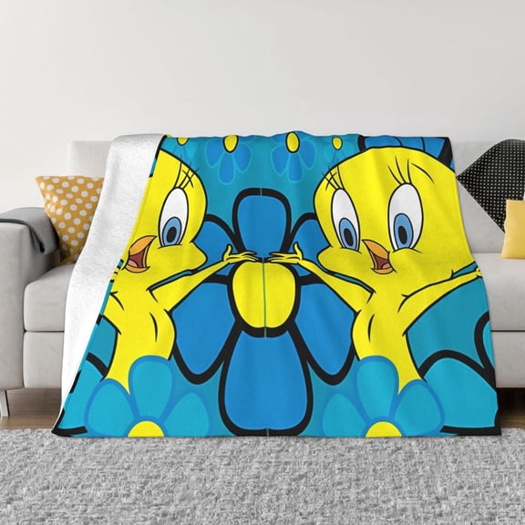 Tweety-Bird Blanket, Ultra Soft Throw Blankets, Comfy Flannel Throw Blanket For Sofa Couch Bedroom Living Rooms Warm All Season Home Decor, For Adults, Kids And Teens 40"X30"