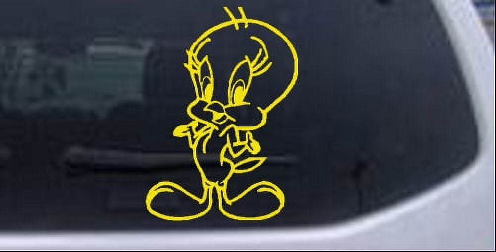 Tweety Bird Back Off Full Color Decal Sticker A2, Custom Made In the USA