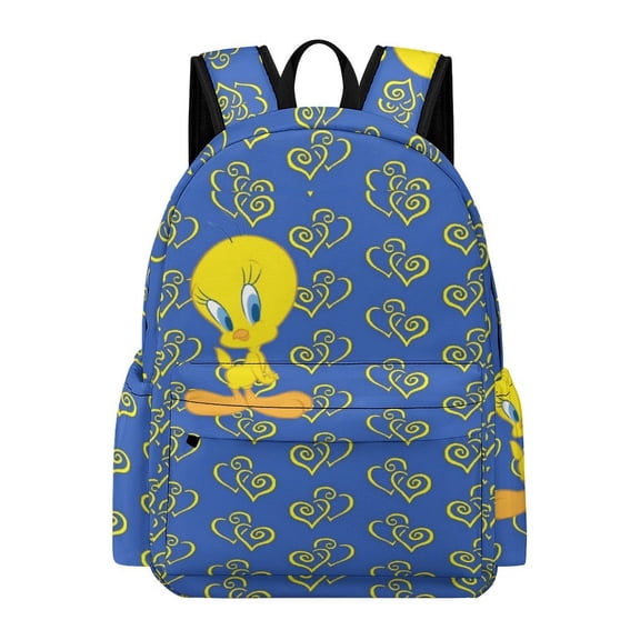Tweety Bird Cute Anime Travel And Hiking Backpack 42x30x15cm