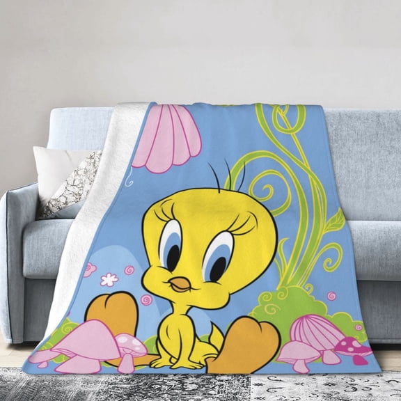 Tweety Bird Looney Tunes Throw Blanket Kids Plush Blanket Ultra-Soft Micro Flannel Fleece Blanket for Bedding Sofa Travel 30"x40"