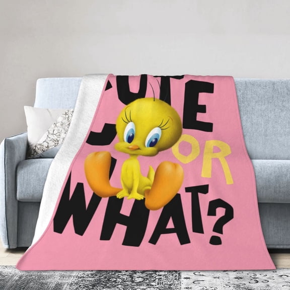 Tweety Bird Looney Tunes Throw Blanket Kids Plush Blanket Ultra-Soft Micro Flannel Fleece Blanket for Bedding Sofa Travel 60"x80"