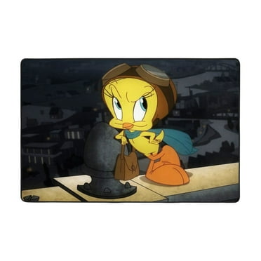 Tweety Bird Rug Cartoon Character Carpet For Bedroom Livingroom Children Room Home Decor Floor Art Decor Flannel Carpet