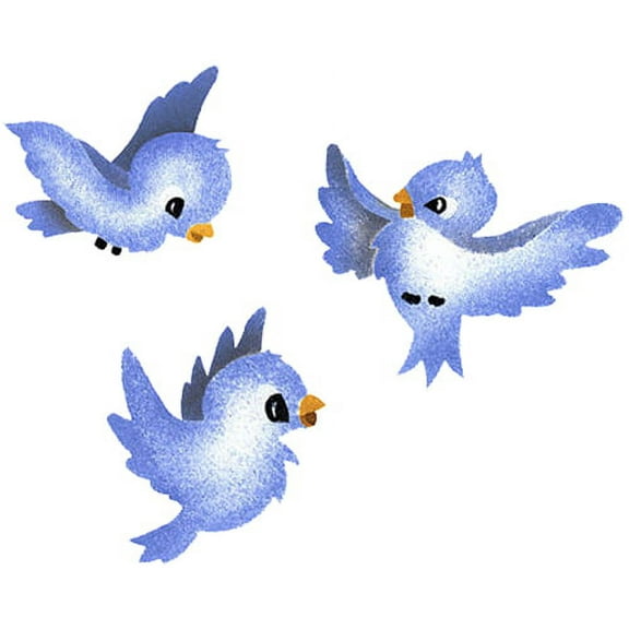 Tweety Birds Wall Stencil -E114 by Designer Stencils