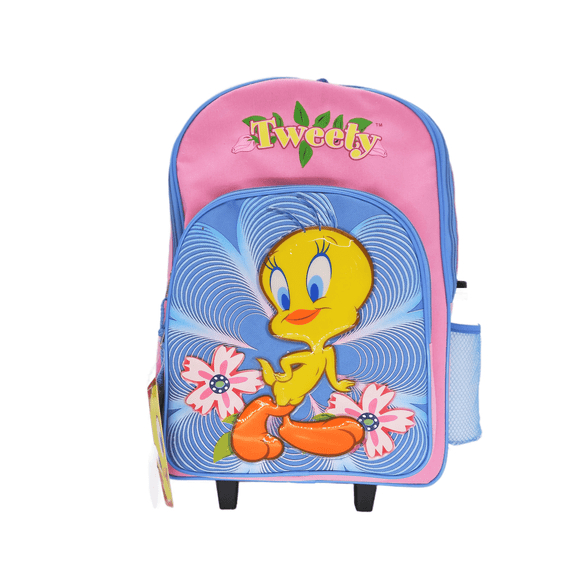 Tweety Large Rolling Backpack Water Bottle
