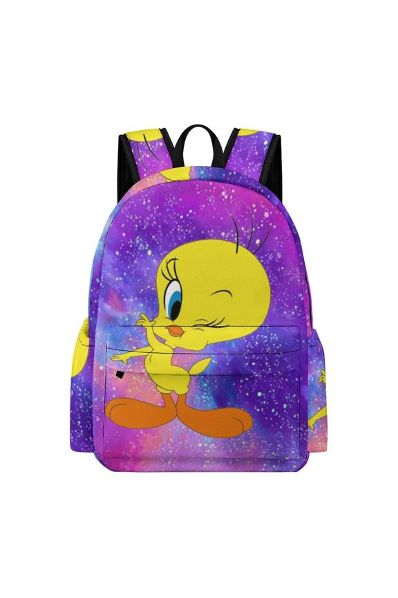 TweetyBird Looney Tunes Adult Backpack Bookbag Large Capacity Daypack Rucksack for Outdoor Travel