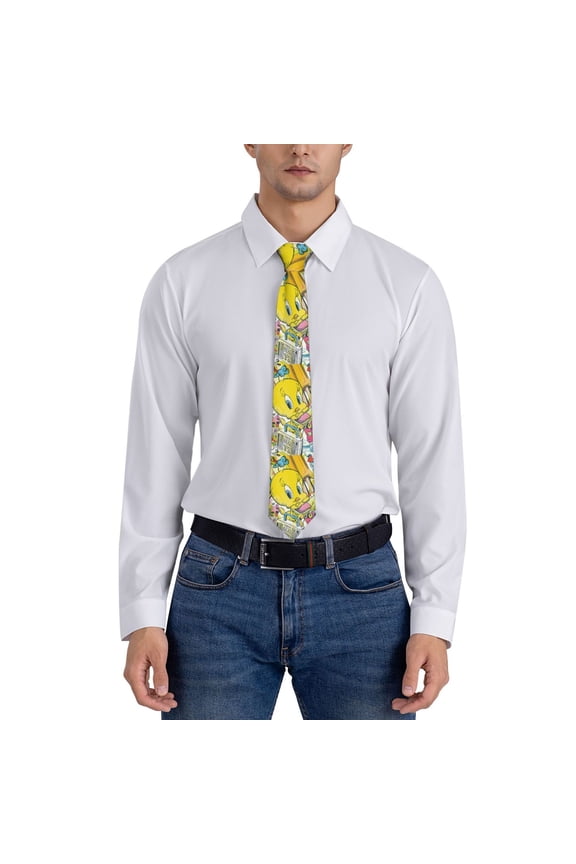 Tweetybird Blanket Men's Necktie Fashion Cool Printed Novelty Suit Neck Ties for Party Work Casual Holiday