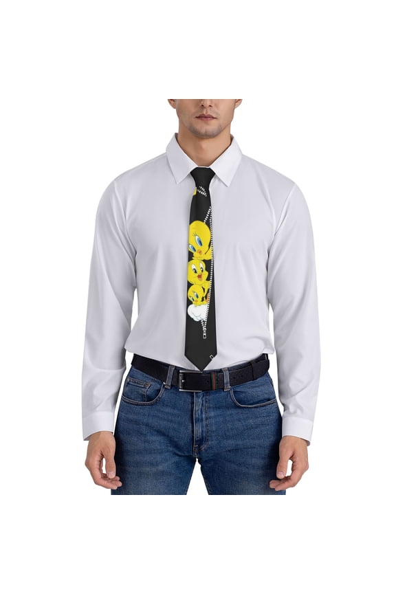 Tweetybird Blanket Men's Necktie Fashion Cool Printed Novelty Suit Neck Ties for Party Work Casual Holiday