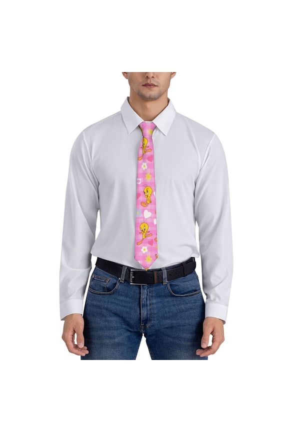 Tweetybird Blanket Men's Necktie Fashion Cool Printed Novelty Suit Neck Ties for Party Work Casual Holiday
