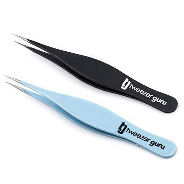 Tweezer Guru Pointed Tweezers Sharp Precision Needle Nose Tip, Best