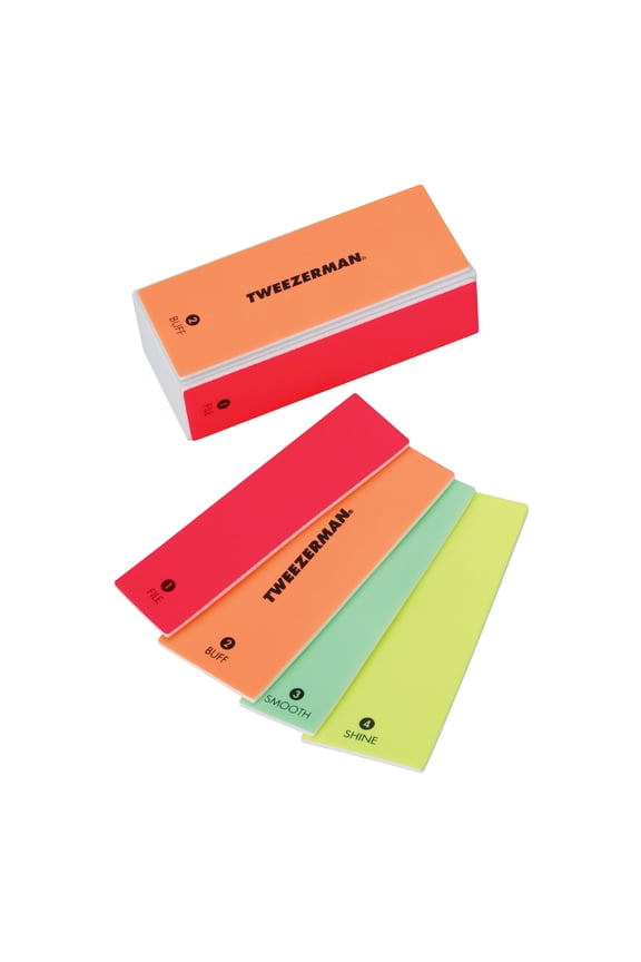 4in1 Neon File, Buff, Smooth & Shine Block for Nails