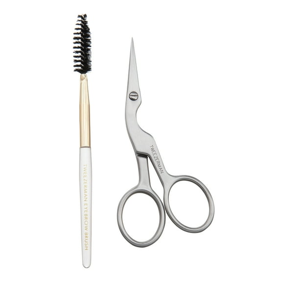 Tweezerman Brow Scissors and Brush