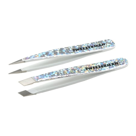 Tweezerman Hollygraphic Micro Mini Slant and Point Tweezer Set Slant Tip