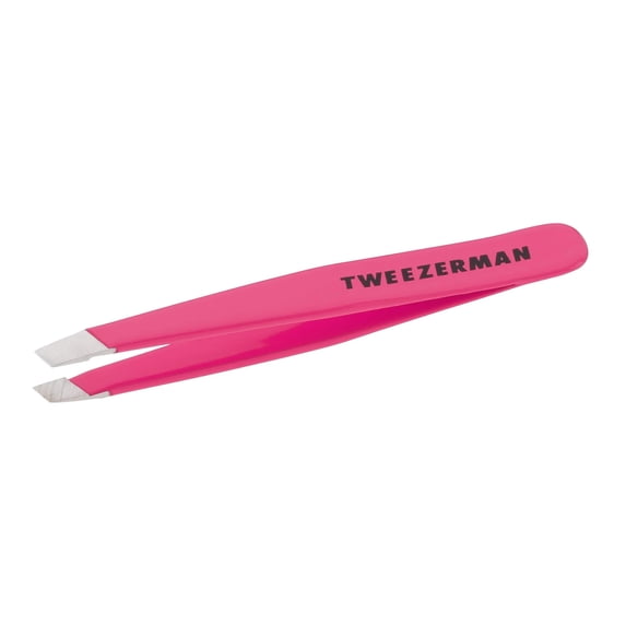 Tweezerman Neon Pink Full Slant Stainless Steel Slant Tweezer US