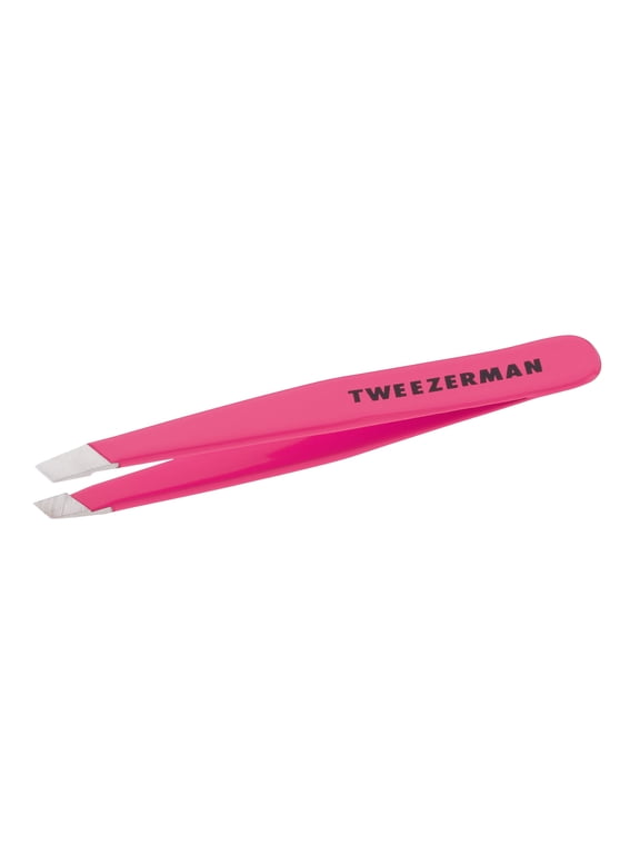 Neon Pink Mini Stainless Steel Slant Tweezer