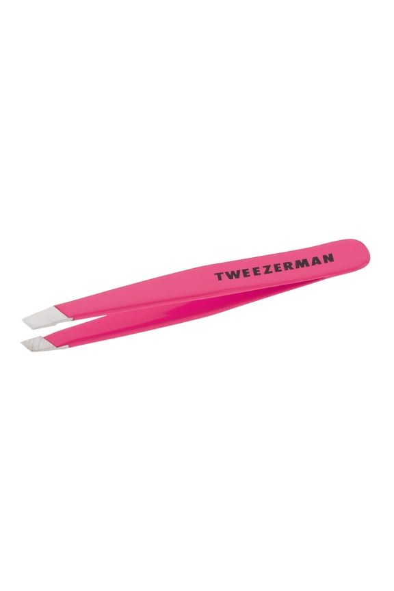 Neon Pink Mini Stainless Steel Slant Tweezer